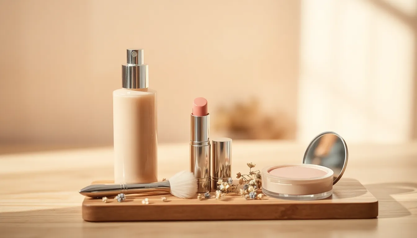 자연스러운 메이크업을 한 여성의 얼굴 클로즈업