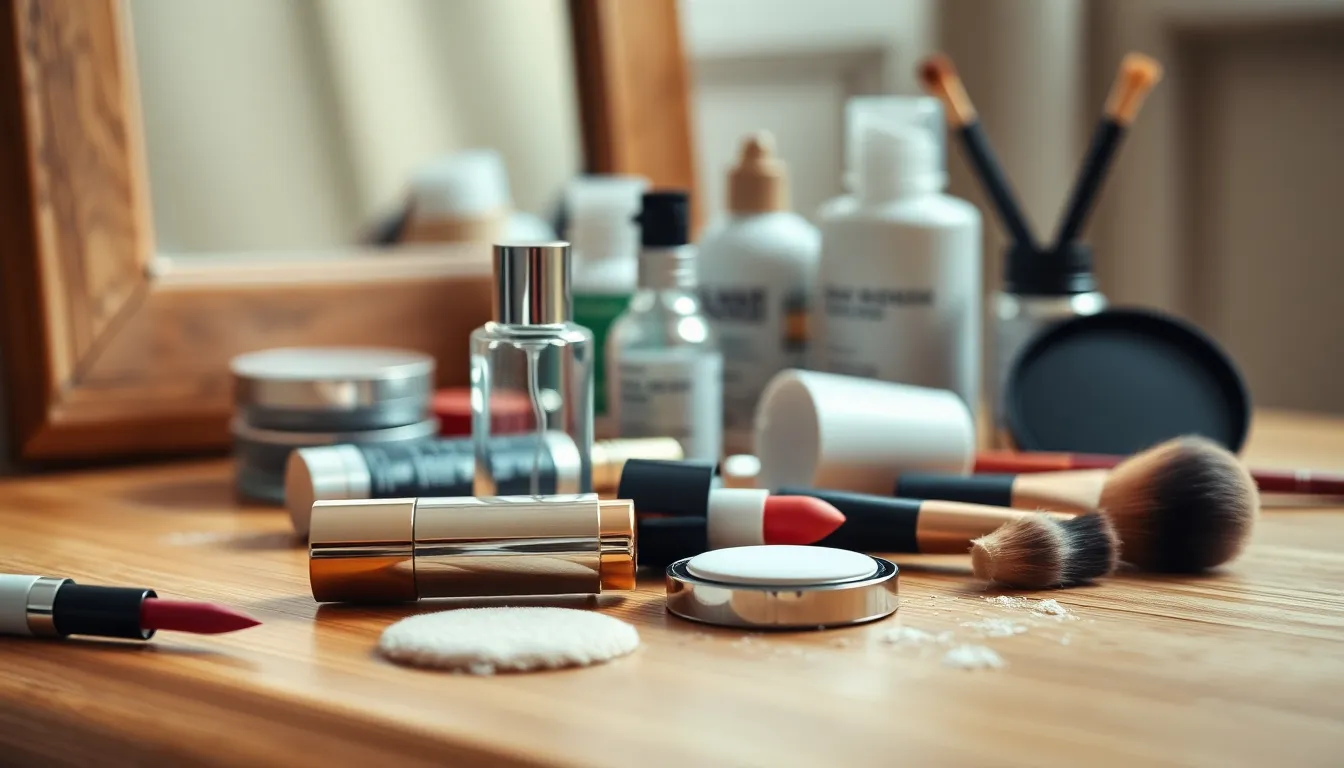 다양한 메이크업 룩을 연출하는 여성