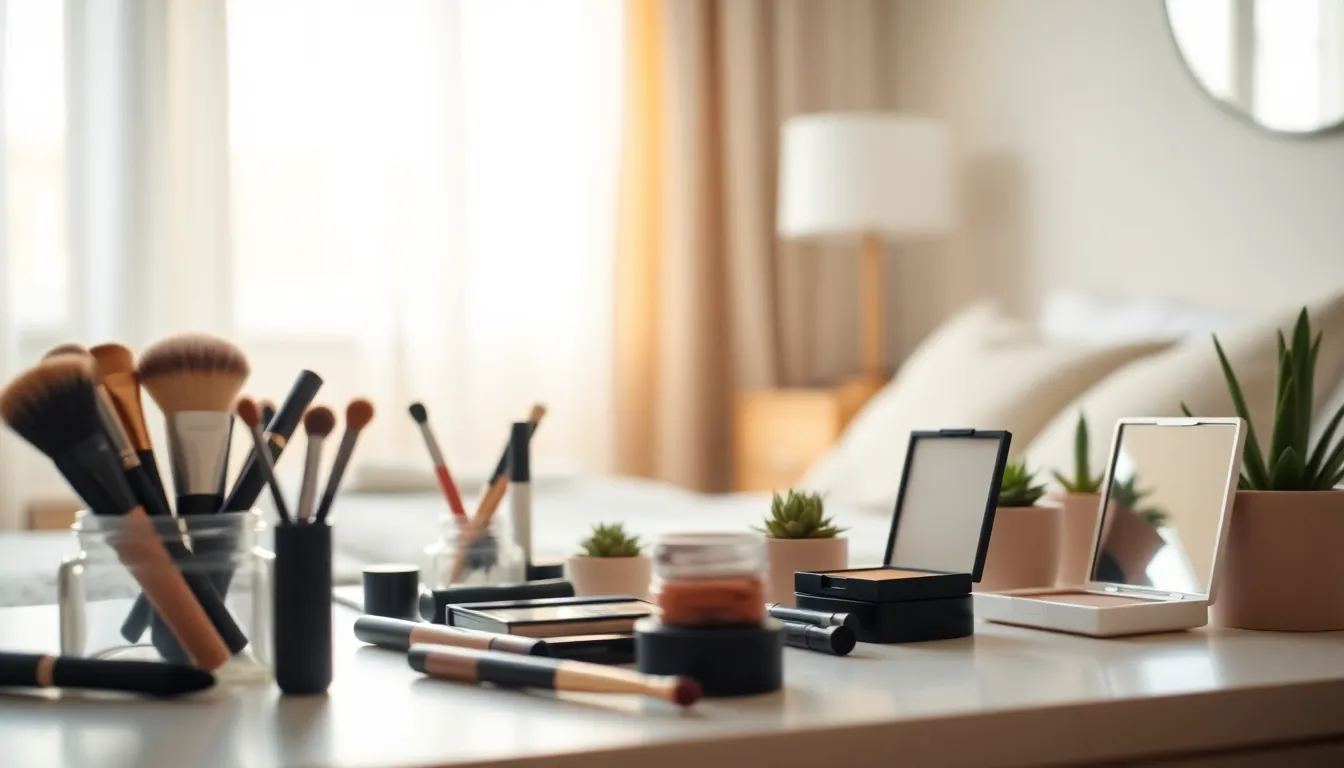 메이크업 제품들 이미지