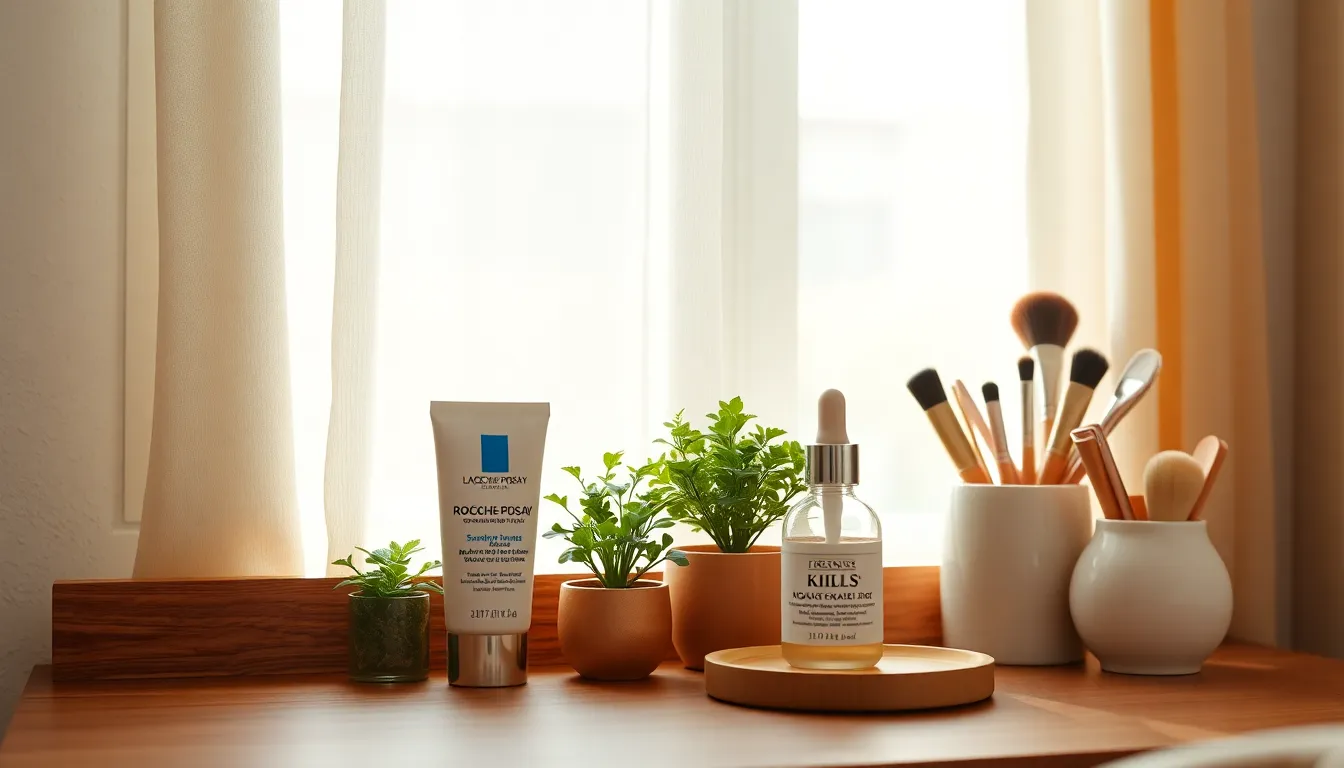 화사하고 자연스러운 데이트 메이크업을 한 여성