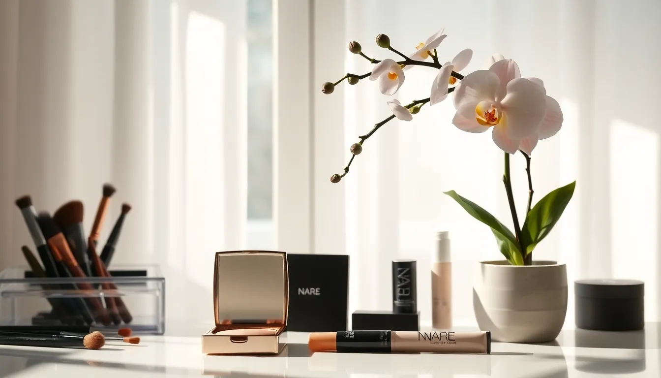 다양한 메이크업 제품 이미지