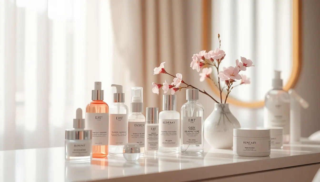 메이크업 도구와 화장품