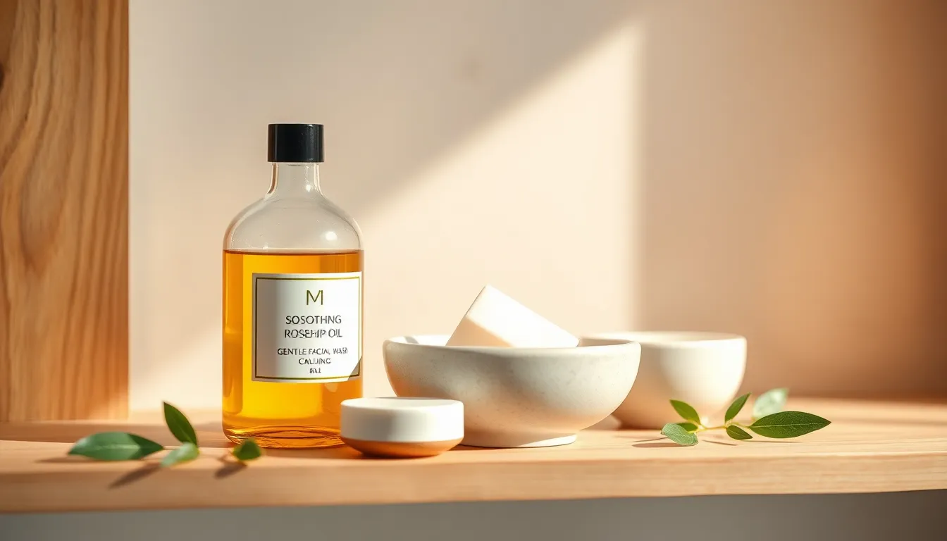 붉어진 피부 진정을 위한 스킨케어 제품과 과정