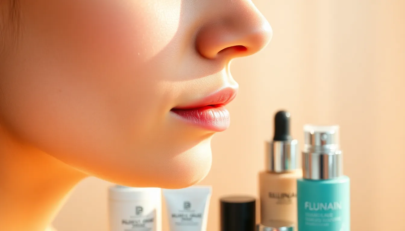 모공 프라이머 사용 예시