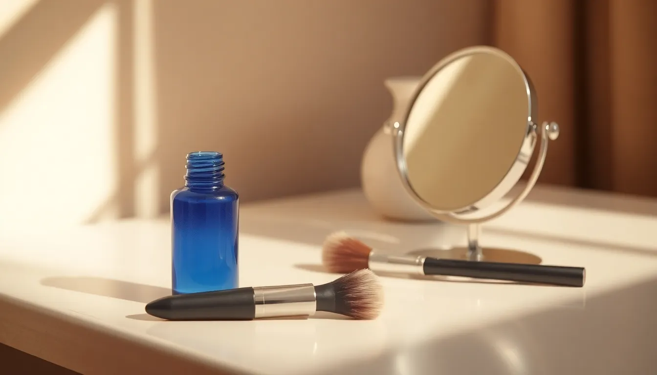 다양한 컬러의 메이크업 제품 이미지