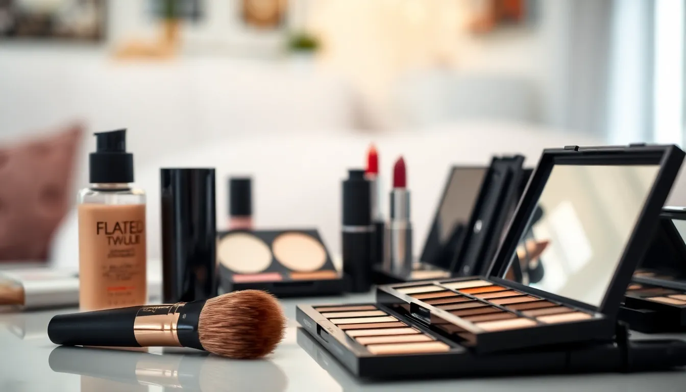 메이크업 룩을 보여주는 이미지