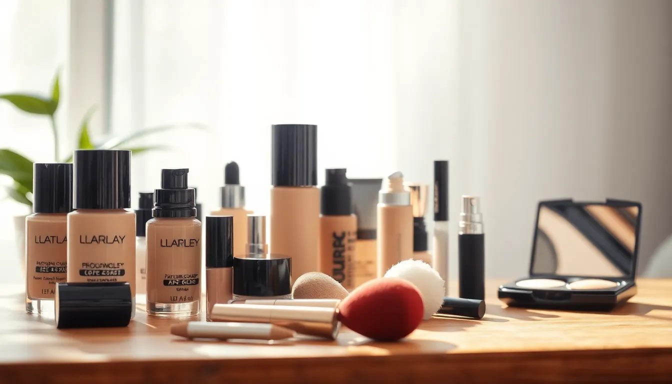 다양한 피부톤과 파운데이션 색상표