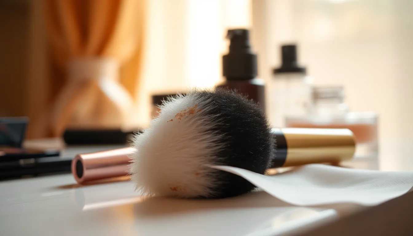 메이크업 수정 도구들