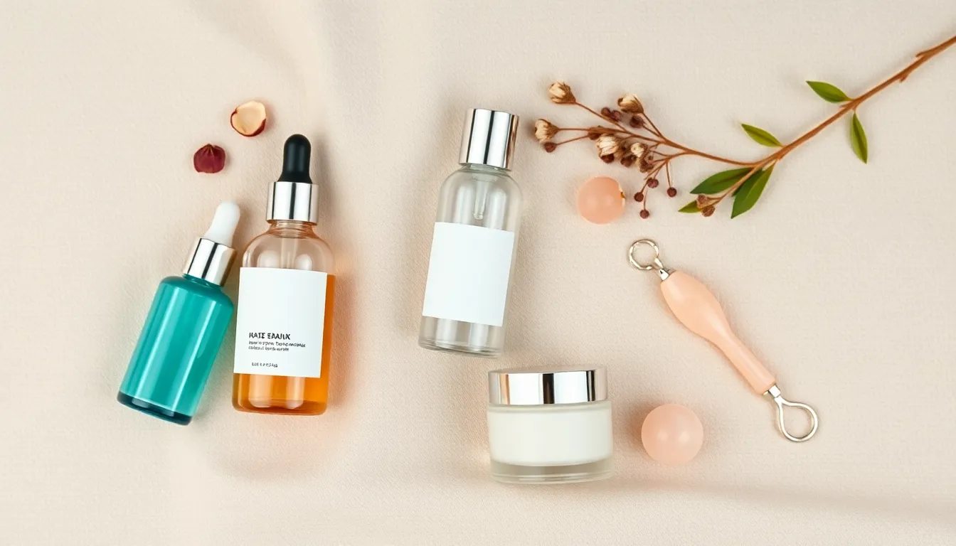 메이크업과 스킨케어의 조화를 보여주는 이미지