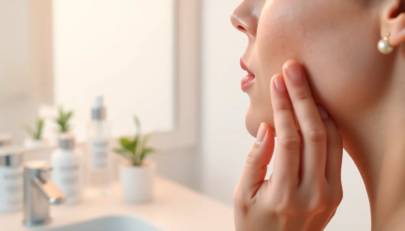 다양한 피부톤과 메이크업 도구들이 있는 이미지