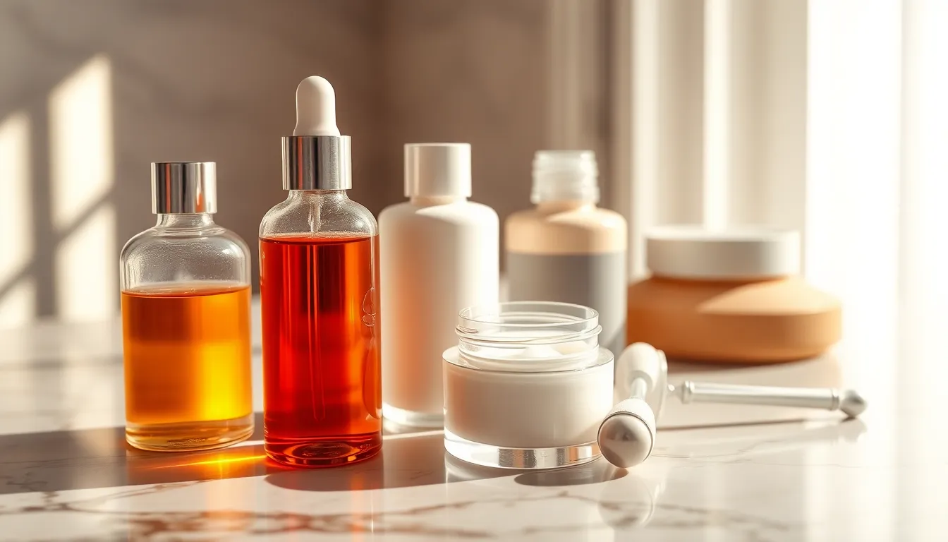 메이크업 도구를 이용해 파운데이션을 바르는 모습