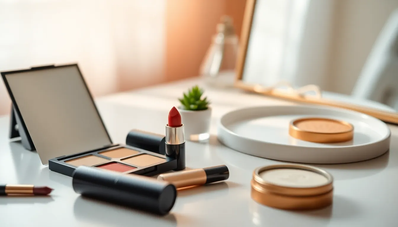 가볍고 산뜻한 메이크업을 한 여성