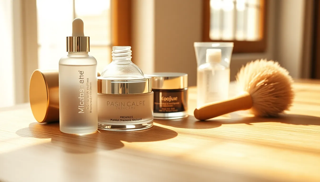 맑고 깨끗한 피부를 위한 스킨케어 이미지