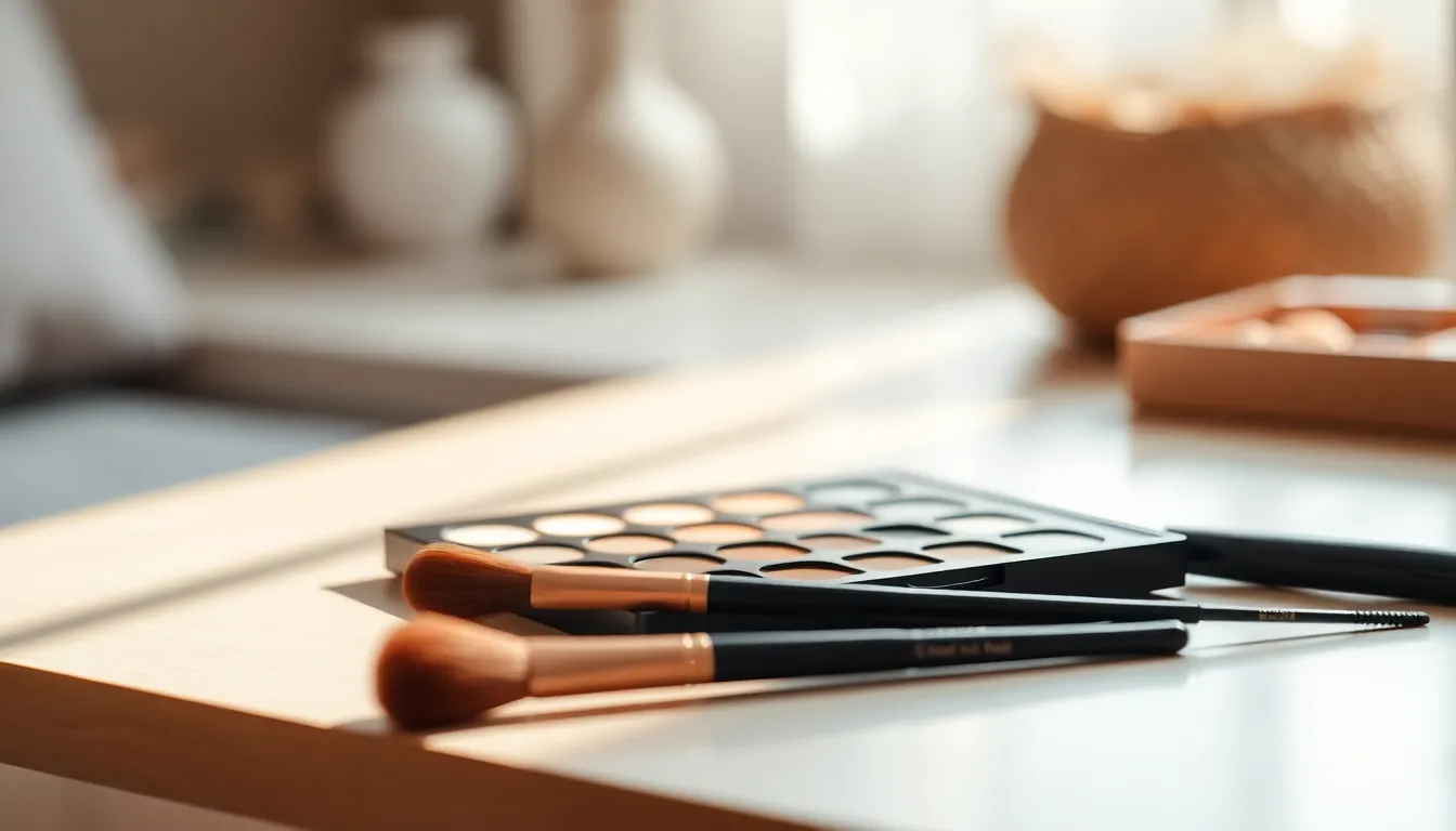 다양한 퍼스널 컬러 팔레트와 메이크업 제품