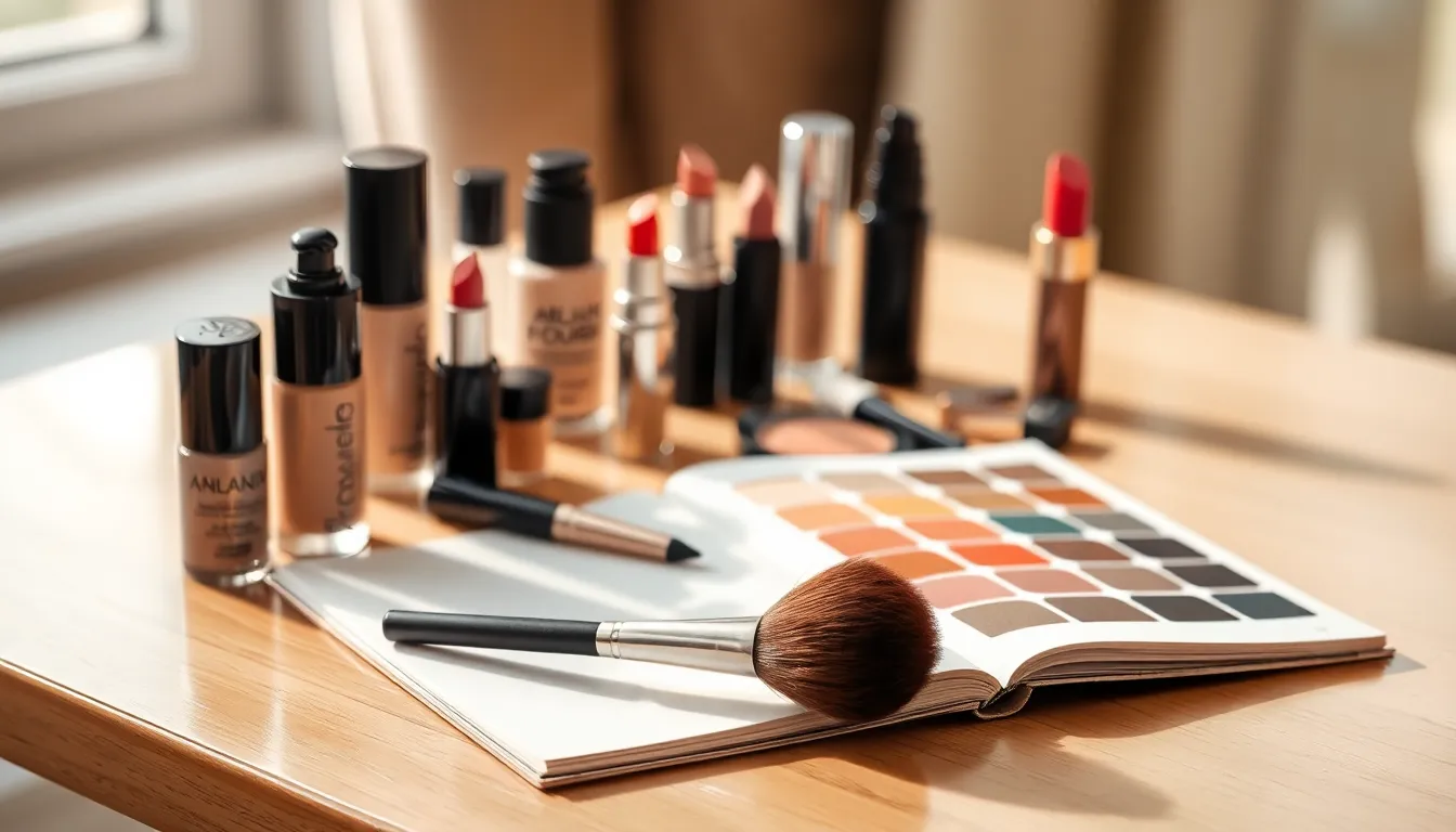 다양한 퍼스널 컬러에 맞는 메이크업 제품 이미지
