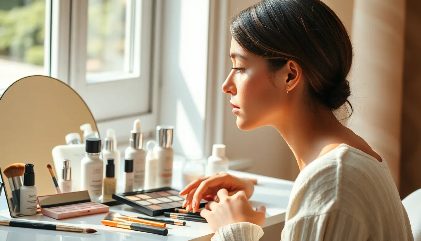 깔끔한 면접 메이크업 피부 표현